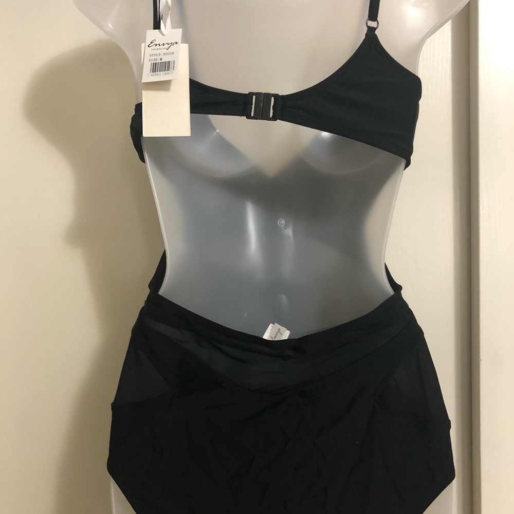 Sold NWT Black mesh swimsuit - Picture 5 of 5